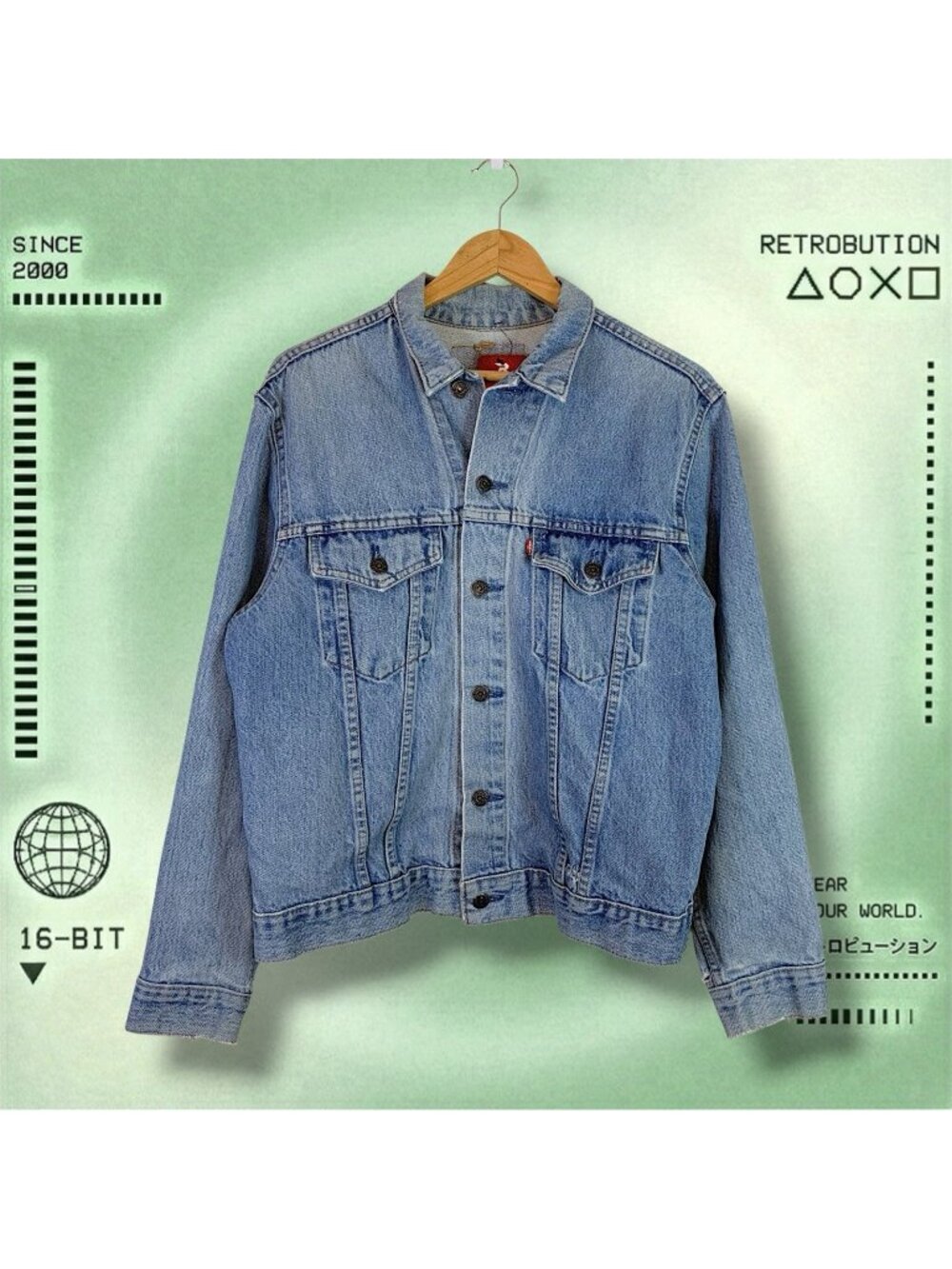 Vintage 90s Levi’s  Denim Trucker Jacket Blue Size L